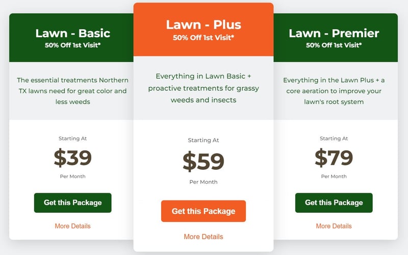 Grassperson Package Pricing