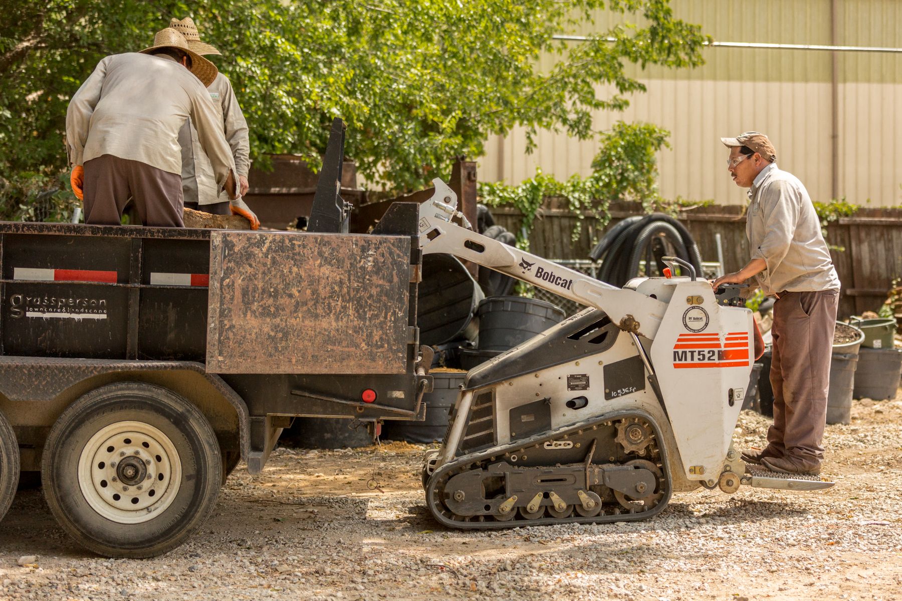 team yard equipment trailer