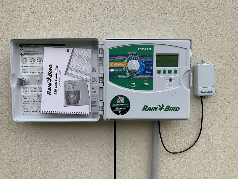 lawn sprinkler system irrigation controller